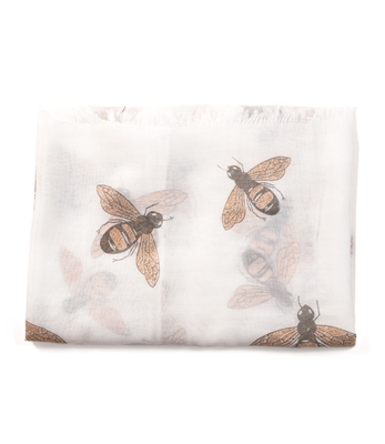 Gold Metallic Bumble Bee Scarf