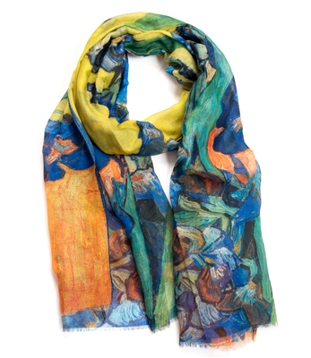 Van Gogh Irises Scarf