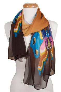 Light Weight Artistic Butterfly Scarf